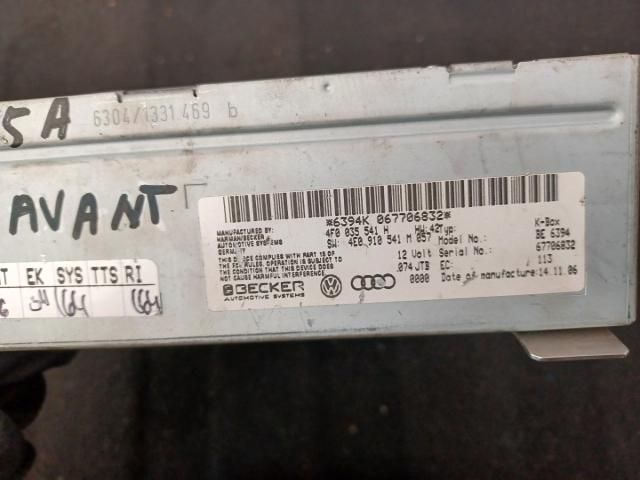 bontott AUDI A6 C6 Rádió / CD