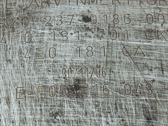 bontott AUDI A6 C6 Részecskeszűrő