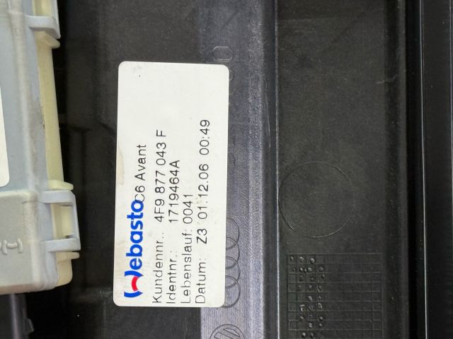 bontott AUDI A6 C6 Tetőablak