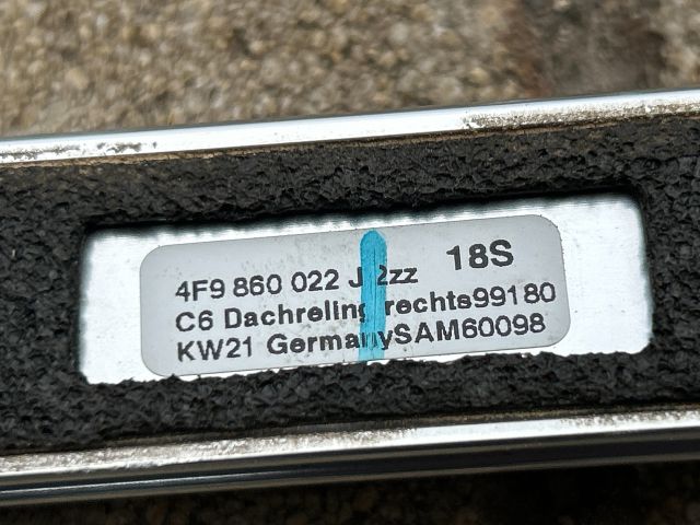 bontott AUDI A6 C6 Tetősín Pár