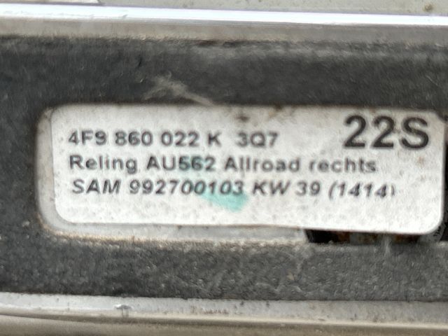 bontott AUDI A6 C6 Tetősín Pár