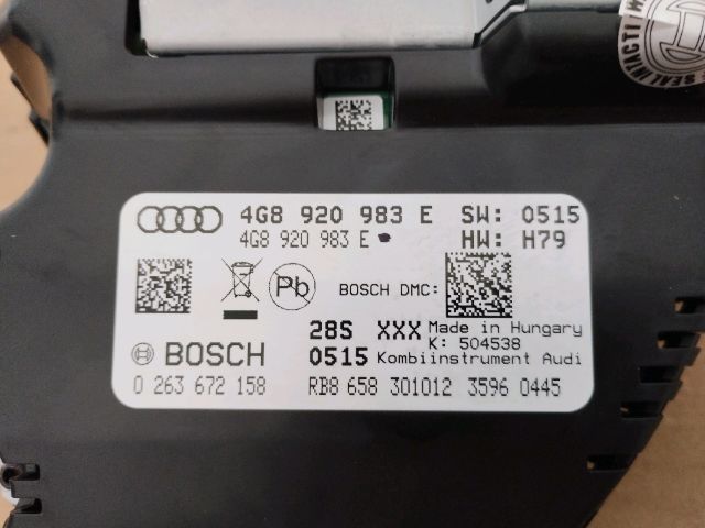 bontott AUDI A6 C7 Kilométeróra