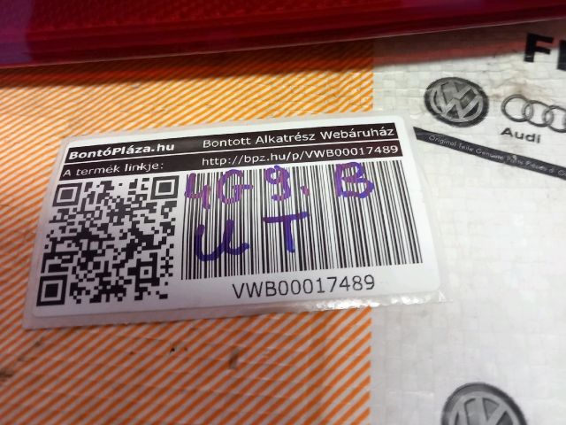 bontott AUDI A6 C7 Bal Belső Hátsó Lámpa