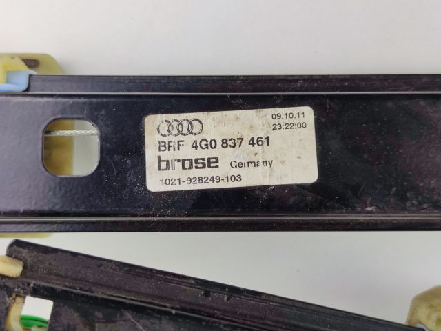 bontott AUDI A6 C7 Bal első Ablakemelő Szerkezet (Elektromos)