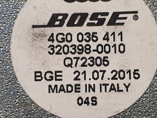 bontott AUDI A6 C7 Bal hátsó Hangszóró