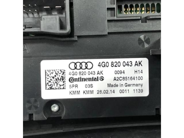 bontott AUDI A6 C7 Fűtéskapcsoló (digit klímás)