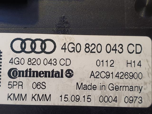 bontott AUDI A6 C7 Fűtéskapcsoló (digit klímás)