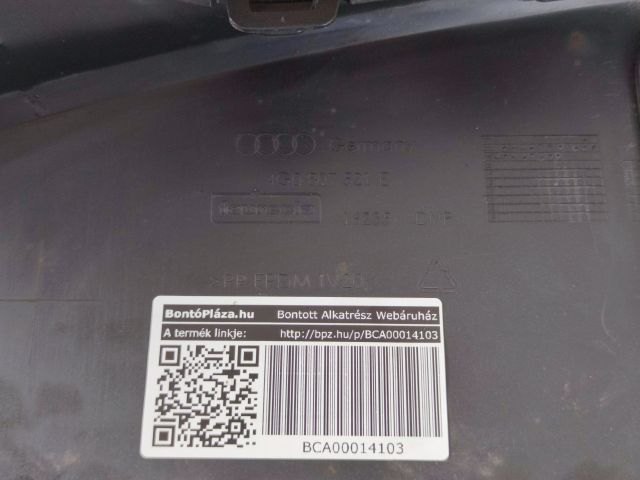 bontott AUDI A6 C7 Hátsó Lökhárító Alsó (Műanyag)