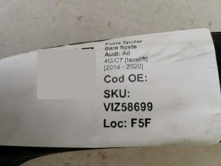 bontott AUDI A6 C7 Hátsó Lökhárító Alsó (Műanyag)