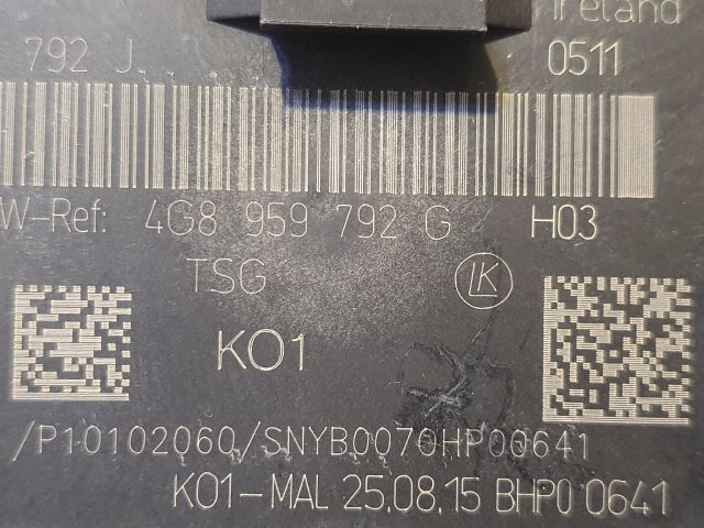 bontott AUDI A6 C7 Jobb első Ajtó Vezérlőegység