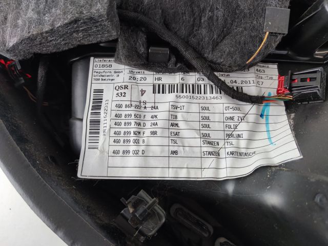 bontott AUDI A6 C7 Jobb hátsó Ajtó Kárpit