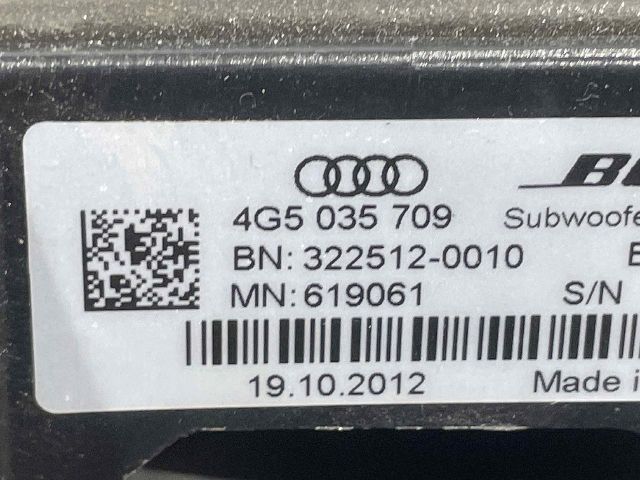bontott AUDI A6 C7 Mélynyomó Hangszóró