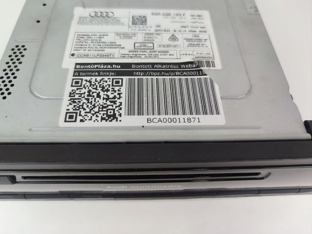 bontott AUDI A6 C7 Navigációs Fejegység