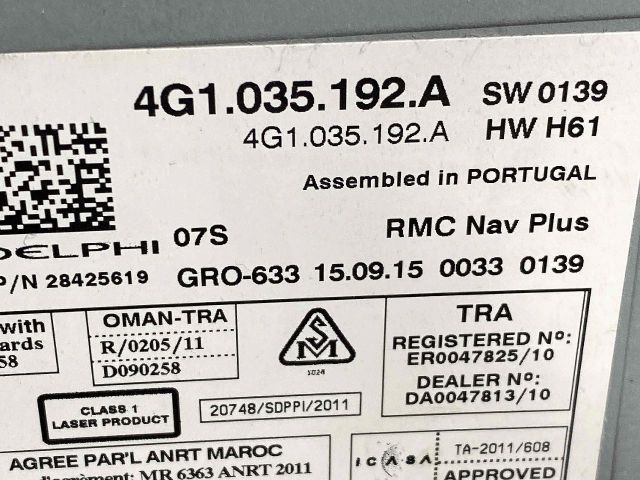 bontott AUDI A6 C7 Rádió / CD