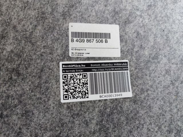 bontott AUDI A6 C7 Tetőkárpit