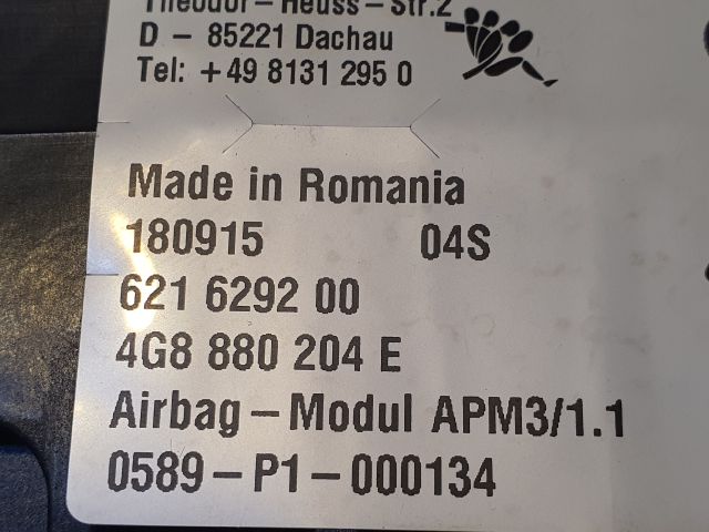 bontott AUDI A6 C7 Utasoldali Légzsák