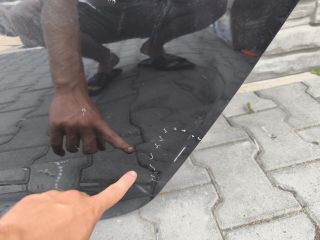 bontott AUDI A6 C8 Bal hátsó Ajtó (Üres lemez)