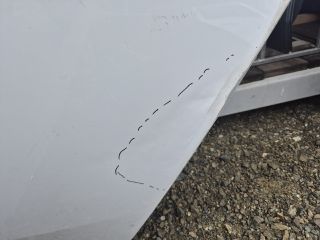 bontott AUDI A6 C8 Bal hátsó Ajtó (Üres lemez)