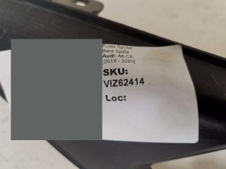 bontott AUDI A6 C8 Hátsó Lökhárító Alsó (Műanyag)