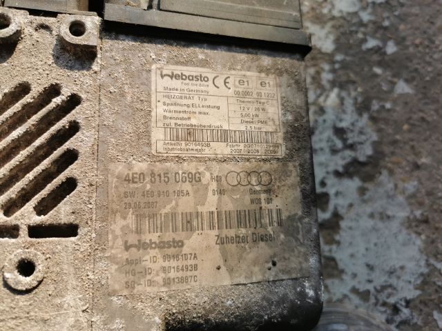 bontott AUDI A8 Állófűtés (Részeivel)