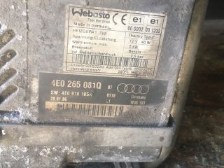 bontott AUDI A8 Állófűtés (Részeivel)