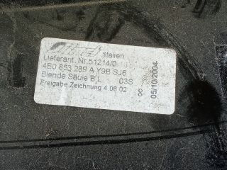 bontott AUDI A8 Bal első Ajtókeret Burkolat