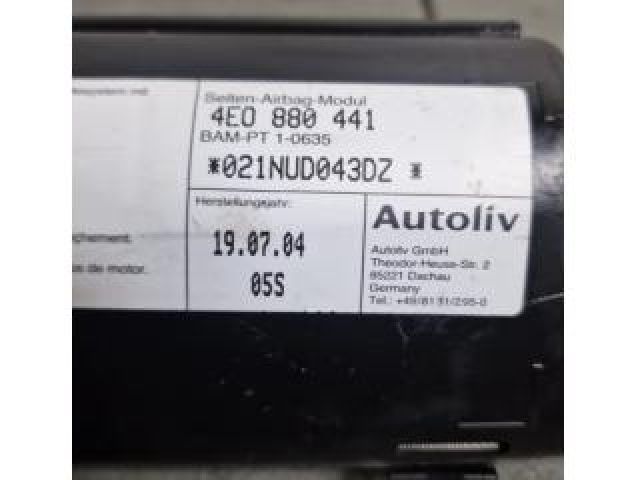 bontott AUDI A8 Bal hátsó Ülés Légzsák