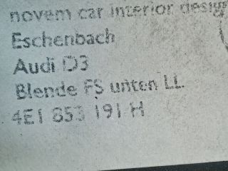 bontott AUDI A8 Bal Műszerfal Díszléc