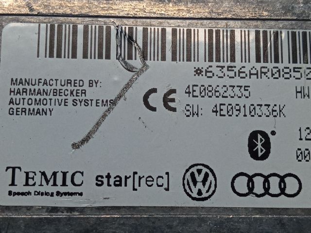 bontott AUDI A8 Bluetooth Elektronika