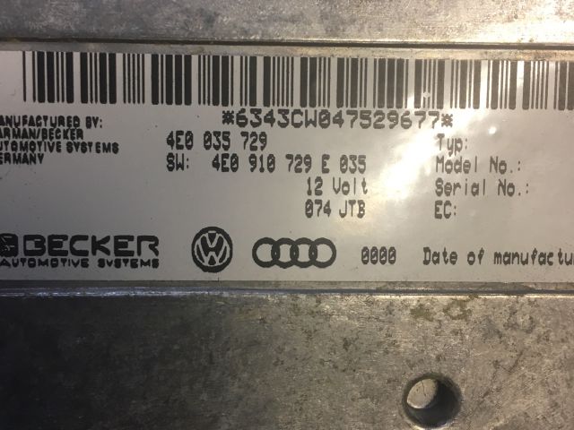 bontott AUDI A8 Elektronika (Magában)