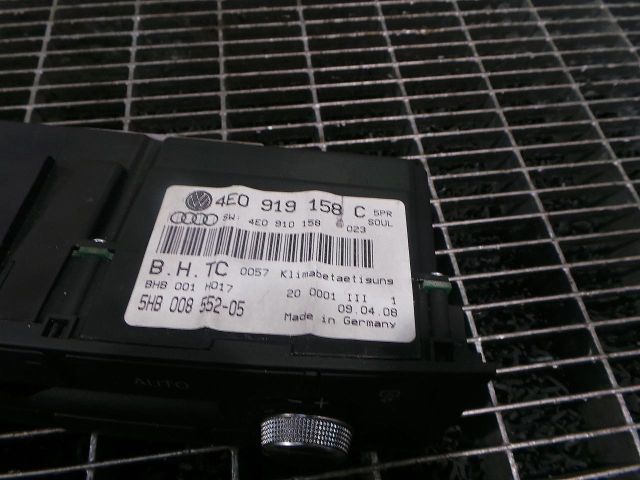 bontott AUDI A8 Fűtéskapcsoló