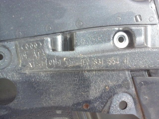 bontott AUDI A8 Jobb első Ajtó (Üres lemez)