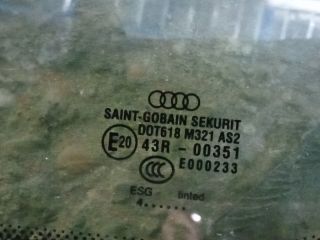 bontott AUDI A8 Jobb hátsó Fixüveg (Ajtóban)