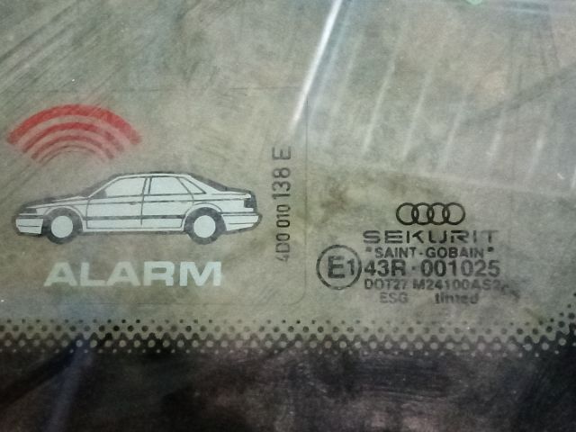 bontott AUDI A8 Jobb hátsó Fixüveg (Ajtóban)