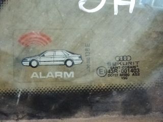 bontott AUDI A8 Jobb hátsó Fixüveg (Ajtóban)