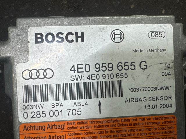 bontott AUDI A8 Légzsák Elektronika