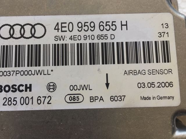 bontott AUDI A8 Légzsák Elektronika