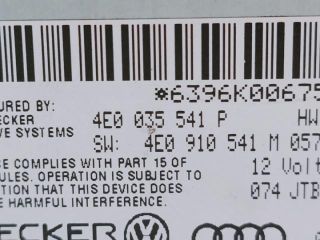 bontott AUDI A8 Multimédia Vezérlő