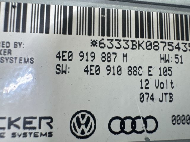 bontott AUDI A8 Navigáció Elektronika