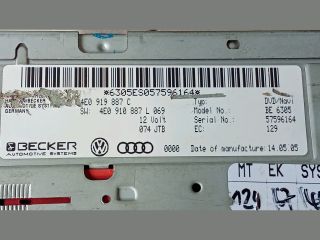 bontott AUDI A8 Rádió / CD