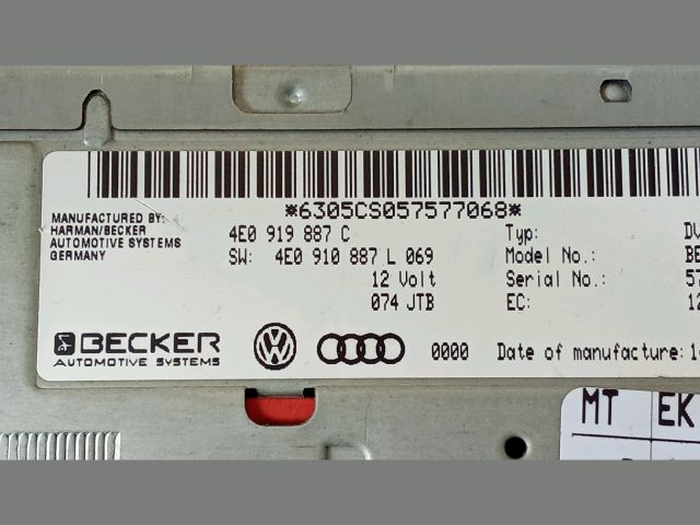 bontott AUDI A8 Rádió / CD