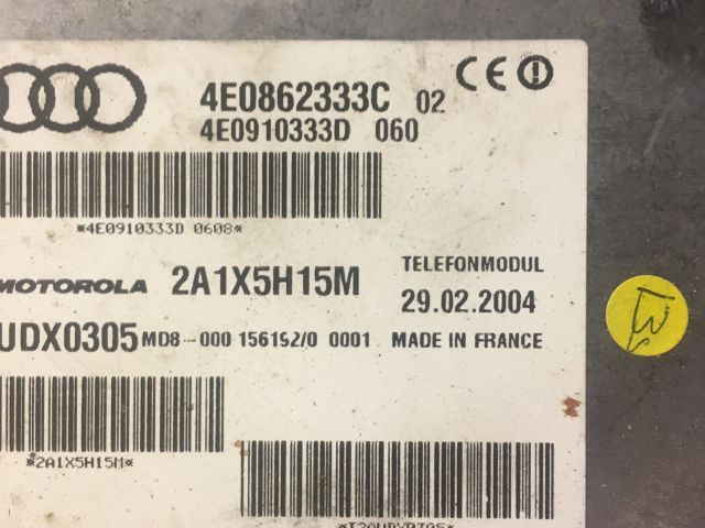 bontott AUDI A8 Telefon Elektronika