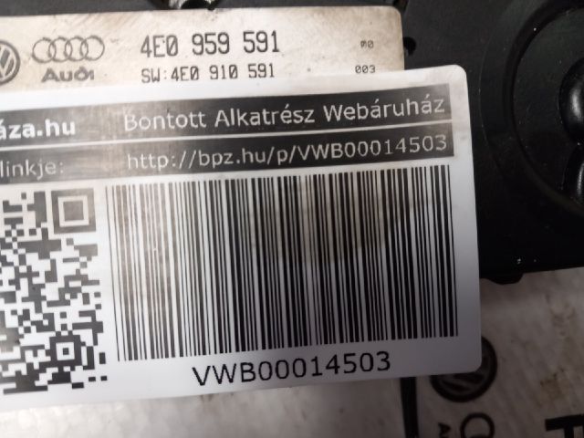 bontott AUDI A8 Tetőablak Motor