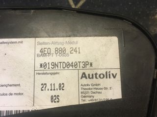 bontott AUDI A8 Utasoldali Légzsák