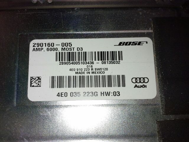 bontott AUDI A8 Végfok