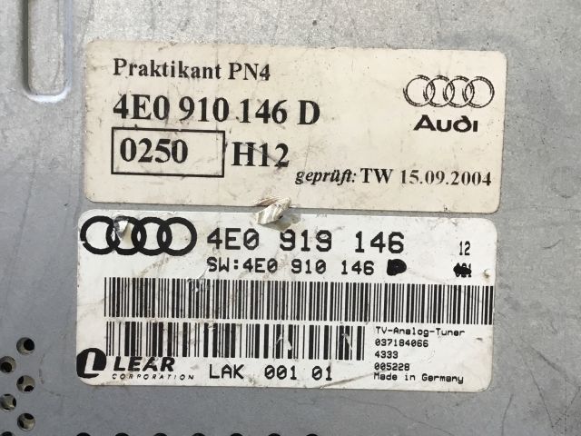 bontott AUDI A8 Végfok