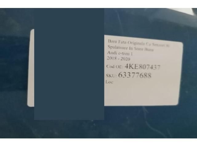 bontott AUDI E-TRON Első Lökhárító (Részeivel)