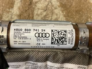 bontott AUDI Q3 Bal első Függöny Légzsák