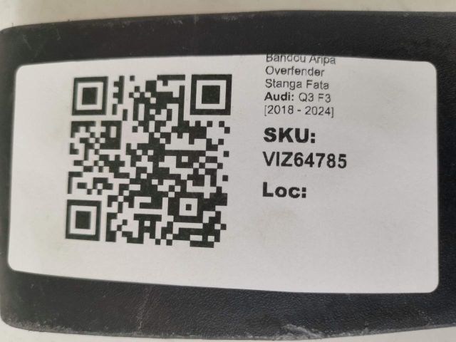 bontott AUDI Q3 Bal első Sárvédő Díszléc