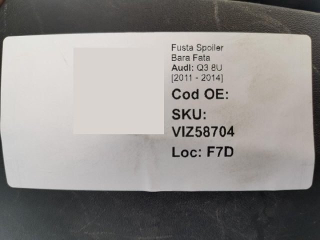 bontott AUDI Q3 Első Lökhárító Alsó (Műanyag)